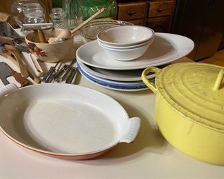 Enamel clad cast iron cookware!