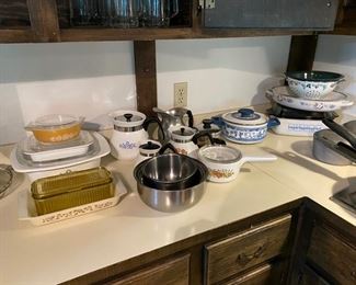 Vintage Pyrex and Corning Ware