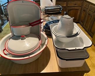 Enamelware is a farmhouse style staple!