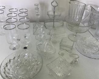 Glassware and crystal, including “Desire” Lenox stemware