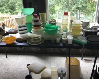 Huge collection of Tupperware...many hard to find pieces. 