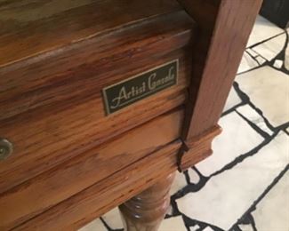 Artist Console upright piano by Kimball