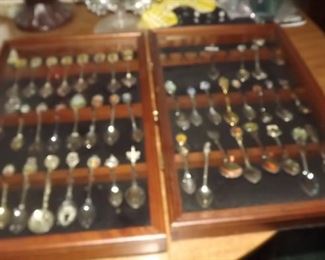 vintage spoon sets with cabinets