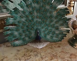 Goebel porcelain peacock