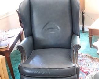 Leather wingback