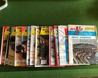 Model railroad magazines.