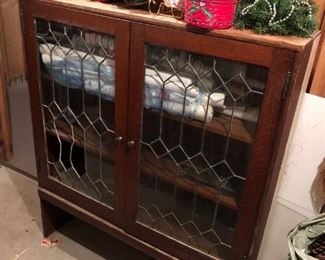 Antique cupboard or pie safe.