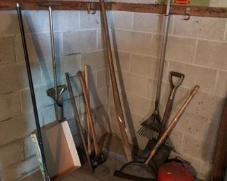 Tools for yard and garden.