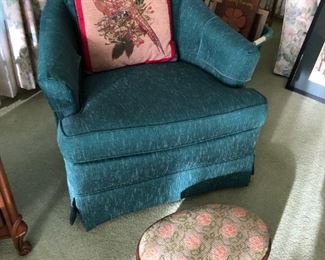 Swivel armchair by Woodmark Originals.