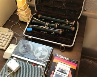 Buescher clarinet with case.