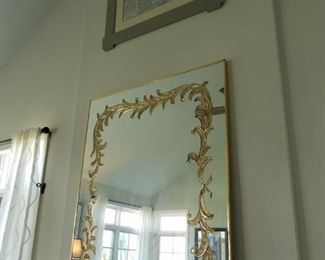 antique mantle mirror