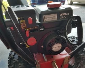 snow blower with electric start