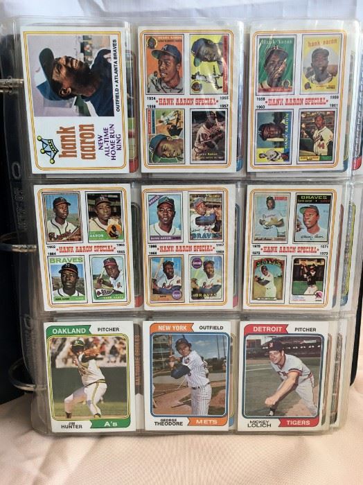 Lot #	Lot Name
1	1974 Topps Baseball Complete Set with Traded & Red Checklist sets EX/MT to Near Mint
2	1980 Topps Baseball Complete Set Rickey Henderson Rookie RC MINT
3	1981 Donruss Baseball Complete Set MINT Condition
4	1981 Fleer Baseball Complete Set Mint
5	1981 Topps Baseball Complete Set Near Mint to Mint Condition Overall  726 cards
6	1981 Topps Baseball Complete Set NM/MT Kirk Gibson Valenzuela Raines Rookies Mint
7	1981 Topps Football Complete Set Joe Montana Rookie RC Near Mint to Mint Condition Overall 528 Cards
8	1982 Donruss Baseball Factory Set Ripken RC MINT!
9	1982 Fleer Baseball Complete Set 626 Cal Ripken Jr. RC MINT
10	1982 Topps Baseball Complete Set Cal Ripken Jr. RC
11	1983 Donruss Baseball Complete Set Gwynn Boggs  Sandberg Rookie Cards MINT
12	1983 Fleer Baseball Complete Set MINT Boggs Sandberg Gwynn Rookie Cards
13	1983 Topps Baseball Complete Set Gwynn Boggs Sandberg Rookies MINT
14	1984 Fleer Baseball Complete Set MINT Mattingly RC
15	1984 Topps Baseball Co