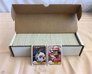 Lot #	Lot Name
1	1974 Topps Baseball Complete Set with Traded & Red Checklist sets EX/MT to Near Mint
2	1980 Topps Baseball Complete Set Rickey Henderson Rookie RC MINT
3	1981 Donruss Baseball Complete Set MINT Condition
4	1981 Fleer Baseball Complete Set Mint
5	1981 Topps Baseball Complete Set Near Mint to Mint Condition Overall  726 cards
6	1981 Topps Baseball Complete Set NM/MT Kirk Gibson Valenzuela Raines Rookies Mint
7	1981 Topps Football Complete Set Joe Montana Rookie RC Near Mint to Mint Condition Overall 528 Cards
8	1982 Donruss Baseball Factory Set Ripken RC MINT!
9	1982 Fleer Baseball Complete Set 626 Cal Ripken Jr. RC MINT
10	1982 Topps Baseball Complete Set Cal Ripken Jr. RC
11	1983 Donruss Baseball Complete Set Gwynn Boggs  Sandberg Rookie Cards MINT
12	1983 Fleer Baseball Complete Set MINT Boggs Sandberg Gwynn Rookie Cards
13	1983 Topps Baseball Complete Set Gwynn Boggs Sandberg Rookies MINT
14	1984 Fleer Baseball Complete Set MINT Mattingly RC
15	1984 Topps Baseball Co