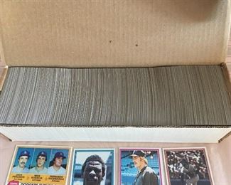 Lot #	Lot Name
1	1974 Topps Baseball Complete Set with Traded & Red Checklist sets EX/MT to Near Mint
2	1980 Topps Baseball Complete Set Rickey Henderson Rookie RC MINT
3	1981 Donruss Baseball Complete Set MINT Condition
4	1981 Fleer Baseball Complete Set Mint
5	1981 Topps Baseball Complete Set Near Mint to Mint Condition Overall  726 cards
6	1981 Topps Baseball Complete Set NM/MT Kirk Gibson Valenzuela Raines Rookies Mint
7	1981 Topps Football Complete Set Joe Montana Rookie RC Near Mint to Mint Condition Overall 528 Cards
8	1982 Donruss Baseball Factory Set Ripken RC MINT!
9	1982 Fleer Baseball Complete Set 626 Cal Ripken Jr. RC MINT
10	1982 Topps Baseball Complete Set Cal Ripken Jr. RC
11	1983 Donruss Baseball Complete Set Gwynn Boggs  Sandberg Rookie Cards MINT
12	1983 Fleer Baseball Complete Set MINT Boggs Sandberg Gwynn Rookie Cards
13	1983 Topps Baseball Complete Set Gwynn Boggs Sandberg Rookies MINT
14	1984 Fleer Baseball Complete Set MINT Mattingly RC
15	1984 Topps Baseball Co
