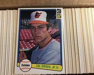 Lot #	Lot Name
1	1974 Topps Baseball Complete Set with Traded & Red Checklist sets EX/MT to Near Mint
2	1980 Topps Baseball Complete Set Rickey Henderson Rookie RC MINT
3	1981 Donruss Baseball Complete Set MINT Condition
4	1981 Fleer Baseball Complete Set Mint
5	1981 Topps Baseball Complete Set Near Mint to Mint Condition Overall  726 cards
6	1981 Topps Baseball Complete Set NM/MT Kirk Gibson Valenzuela Raines Rookies Mint
7	1981 Topps Football Complete Set Joe Montana Rookie RC Near Mint to Mint Condition Overall 528 Cards
8	1982 Donruss Baseball Factory Set Ripken RC MINT!
9	1982 Fleer Baseball Complete Set 626 Cal Ripken Jr. RC MINT
10	1982 Topps Baseball Complete Set Cal Ripken Jr. RC
11	1983 Donruss Baseball Complete Set Gwynn Boggs  Sandberg Rookie Cards MINT
12	1983 Fleer Baseball Complete Set MINT Boggs Sandberg Gwynn Rookie Cards
13	1983 Topps Baseball Complete Set Gwynn Boggs Sandberg Rookies MINT
14	1984 Fleer Baseball Complete Set MINT Mattingly RC
15	1984 Topps Baseball Co