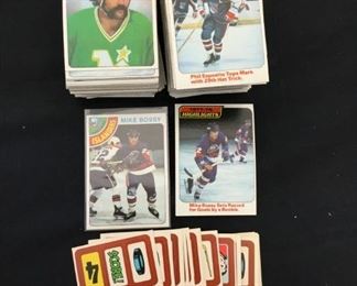 Lot #	Lot Name
1	1974 Topps Baseball Complete Set with Traded & Red Checklist sets EX/MT to Near Mint
2	1980 Topps Baseball Complete Set Rickey Henderson Rookie RC MINT
3	1981 Donruss Baseball Complete Set MINT Condition
4	1981 Fleer Baseball Complete Set Mint
5	1981 Topps Baseball Complete Set Near Mint to Mint Condition Overall  726 cards
6	1981 Topps Baseball Complete Set NM/MT Kirk Gibson Valenzuela Raines Rookies Mint
7	1981 Topps Football Complete Set Joe Montana Rookie RC Near Mint to Mint Condition Overall 528 Cards
8	1982 Donruss Baseball Factory Set Ripken RC MINT!
9	1982 Fleer Baseball Complete Set 626 Cal Ripken Jr. RC MINT
10	1982 Topps Baseball Complete Set Cal Ripken Jr. RC
11	1983 Donruss Baseball Complete Set Gwynn Boggs  Sandberg Rookie Cards MINT
12	1983 Fleer Baseball Complete Set MINT Boggs Sandberg Gwynn Rookie Cards
13	1983 Topps Baseball Complete Set Gwynn Boggs Sandberg Rookies MINT
14	1984 Fleer Baseball Complete Set MINT Mattingly RC
15	1984 Topps Baseball Co