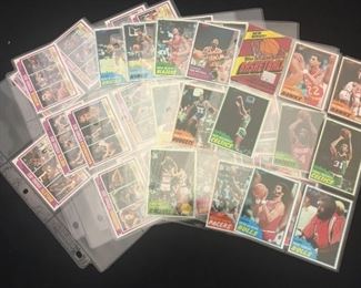 Lot #	Lot Name
1	1974 Topps Baseball Complete Set with Traded & Red Checklist sets EX/MT to Near Mint
2	1980 Topps Baseball Complete Set Rickey Henderson Rookie RC MINT
3	1981 Donruss Baseball Complete Set MINT Condition
4	1981 Fleer Baseball Complete Set Mint
5	1981 Topps Baseball Complete Set Near Mint to Mint Condition Overall  726 cards
6	1981 Topps Baseball Complete Set NM/MT Kirk Gibson Valenzuela Raines Rookies Mint
7	1981 Topps Football Complete Set Joe Montana Rookie RC Near Mint to Mint Condition Overall 528 Cards
8	1982 Donruss Baseball Factory Set Ripken RC MINT!
9	1982 Fleer Baseball Complete Set 626 Cal Ripken Jr. RC MINT
10	1982 Topps Baseball Complete Set Cal Ripken Jr. RC
11	1983 Donruss Baseball Complete Set Gwynn Boggs  Sandberg Rookie Cards MINT
12	1983 Fleer Baseball Complete Set MINT Boggs Sandberg Gwynn Rookie Cards
13	1983 Topps Baseball Complete Set Gwynn Boggs Sandberg Rookies MINT
14	1984 Fleer Baseball Complete Set MINT Mattingly RC
15	1984 Topps Baseball Co