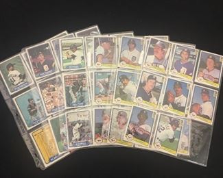 Lot #	Lot Name
1	1974 Topps Baseball Complete Set with Traded & Red Checklist sets EX/MT to Near Mint
2	1980 Topps Baseball Complete Set Rickey Henderson Rookie RC MINT
3	1981 Donruss Baseball Complete Set MINT Condition
4	1981 Fleer Baseball Complete Set Mint
5	1981 Topps Baseball Complete Set Near Mint to Mint Condition Overall  726 cards
6	1981 Topps Baseball Complete Set NM/MT Kirk Gibson Valenzuela Raines Rookies Mint
7	1981 Topps Football Complete Set Joe Montana Rookie RC Near Mint to Mint Condition Overall 528 Cards
8	1982 Donruss Baseball Factory Set Ripken RC MINT!
9	1982 Fleer Baseball Complete Set 626 Cal Ripken Jr. RC MINT
10	1982 Topps Baseball Complete Set Cal Ripken Jr. RC
11	1983 Donruss Baseball Complete Set Gwynn Boggs  Sandberg Rookie Cards MINT
12	1983 Fleer Baseball Complete Set MINT Boggs Sandberg Gwynn Rookie Cards
13	1983 Topps Baseball Complete Set Gwynn Boggs Sandberg Rookies MINT
14	1984 Fleer Baseball Complete Set MINT Mattingly RC
15	1984 Topps Baseball Co