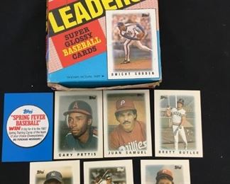 Lot #	Lot Name
1	1974 Topps Baseball Complete Set with Traded & Red Checklist sets EX/MT to Near Mint
2	1980 Topps Baseball Complete Set Rickey Henderson Rookie RC MINT
3	1981 Donruss Baseball Complete Set MINT Condition
4	1981 Fleer Baseball Complete Set Mint
5	1981 Topps Baseball Complete Set Near Mint to Mint Condition Overall  726 cards
6	1981 Topps Baseball Complete Set NM/MT Kirk Gibson Valenzuela Raines Rookies Mint
7	1981 Topps Football Complete Set Joe Montana Rookie RC Near Mint to Mint Condition Overall 528 Cards
8	1982 Donruss Baseball Factory Set Ripken RC MINT!
9	1982 Fleer Baseball Complete Set 626 Cal Ripken Jr. RC MINT
10	1982 Topps Baseball Complete Set Cal Ripken Jr. RC
11	1983 Donruss Baseball Complete Set Gwynn Boggs  Sandberg Rookie Cards MINT
12	1983 Fleer Baseball Complete Set MINT Boggs Sandberg Gwynn Rookie Cards
13	1983 Topps Baseball Complete Set Gwynn Boggs Sandberg Rookies MINT
14	1984 Fleer Baseball Complete Set MINT Mattingly RC
15	1984 Topps Baseball Co