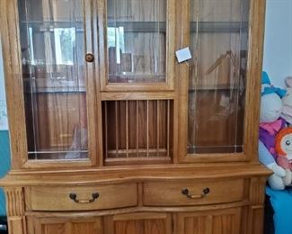 Lovely honey oak china - buffet