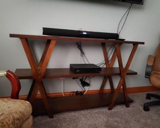 Bluetooth Stereo Soundbar, solid wood TV stand or Display Shelf