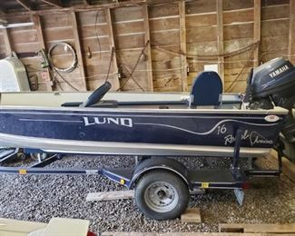 2000 Lund 16 Rebel Adventure Double-seated Fishing Boat with 4 stroke Yamaha Motor  and trailer 