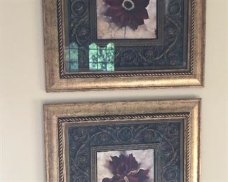 two framed prints