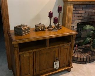 vintage oak cabinet with lots of options