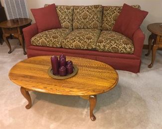 solid oak coffee table