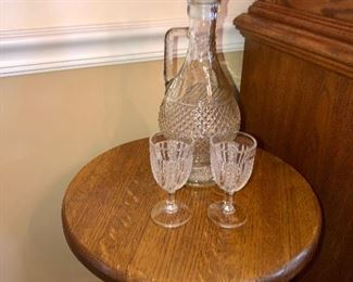 decanter and glasses