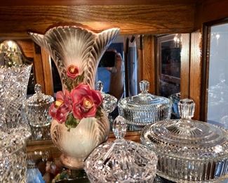 Capodimonte vase, part of a very large collection.