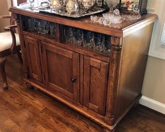 Amish made oak server/chest