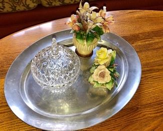 Capodimonte flower basket, part of a very large collection.