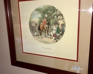 Hunt scene print