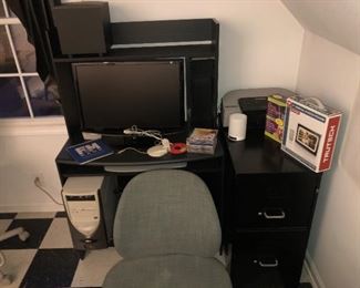 office space with computer and supploes