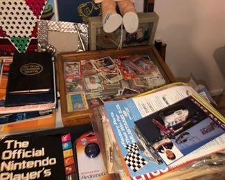 Sports Memorabilia, Baseball carts, sports figures, prints and posters etc.