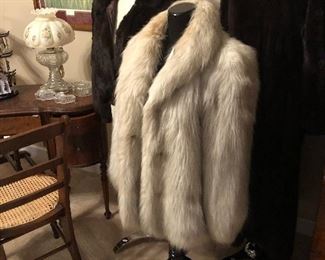 silver fur made in USA, RABBIT FUR AND full length mink fur from New York furr