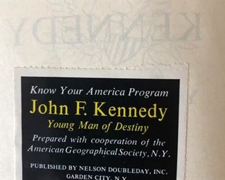 John F. Kennedy books inside cover