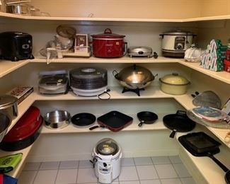Pantry Full of Wonderful Cooking Equipment