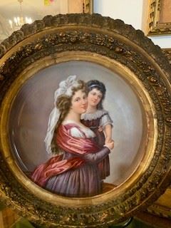 Madame' Le Brun and daughter Ceramic by Dahn