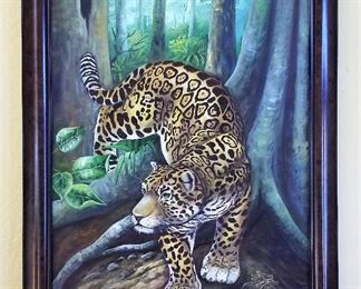 Large Jaguar art. Gorgeous! 