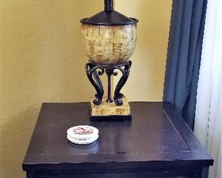 Wooden end table.