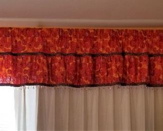 Curtains for sale in master bedroom.