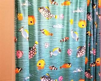 Fish shower curtain