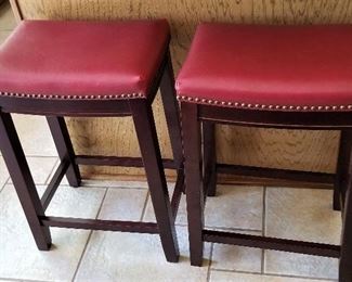 Red bar stools