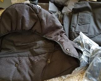 Some of the accessories shown for the Stroll-Air Duo -  twin baby stroller with all the accessories some of which have never been open.