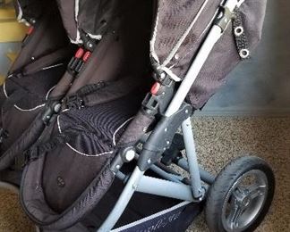 Stroll-Air Duo -  twin baby stroller with all the accessories some of which have never been open.