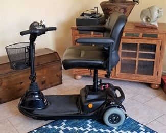 Like new electric scooter. Only used a couple time. Holds 300 lbs.