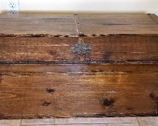 Vintage trunk. Very unusual style.